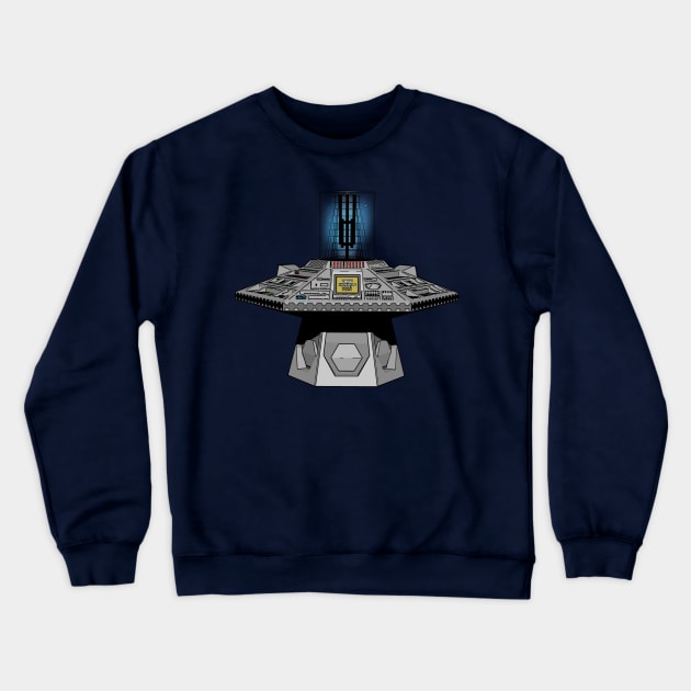 Tardis Console Crewneck Sweatshirt by SimonBreeze